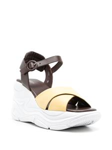 Sarah Chofakian Comfort leren sandalen - Bruin
