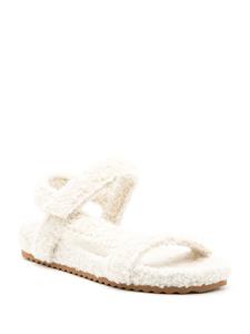 Sarah Chofakian Sandalen met klittenband - Wit