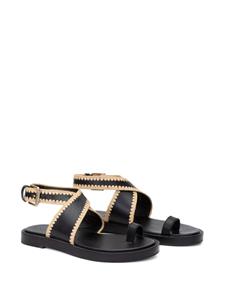 3.1 Phillip Lim Naya raffia sandalen - Zwart