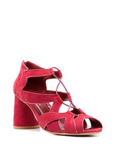 Sarah Chofakian Taylor sandalen met veters - Rood