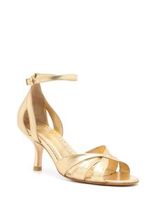 Sarah Chofakian Tunnel metallic sandalen - Goud