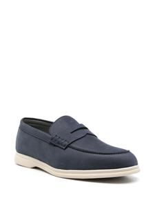 Corneliani Leren loafers - Blauw