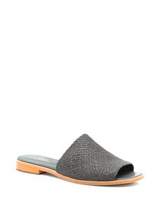 Sarah Chofakian Leren sandalen - Grijs