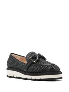 Roberto Festa Ginevra geweven loafers - Zwart