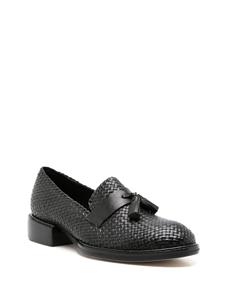 Sarah Chofakian Hockney geweven loafers - Zwart