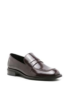 Sarah Chofakian Clarisse loafers van lakleer - Bruin