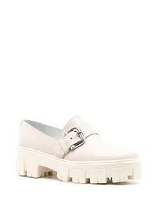 Sarah Chofakian Tratorado loafers met gesp - Beige