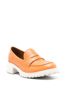 Sarah Chofakian Ully leren loafers - Oranje
