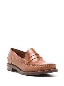 Sarah Chofakian Rive Gauche leren loafers - Bruin