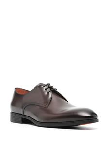 Santoni Leren Oxford schoenen met ronde neus - Bruin