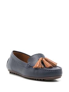Sarah Chofakian Severine leren loafers - Blauw