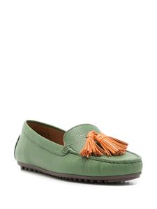 Sarah Chofakian Severine loafers met kwastjes - Groen