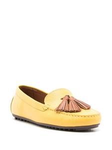 Sarah Chofakian Severine leren loafers - Geel