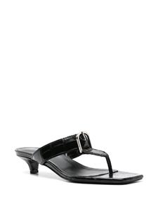 TOTEME The Belted leren muiltjes - Zwart