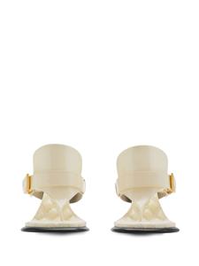Burberry Bay 100mm leather sandals - Beige