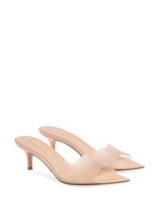 Gianvito Rossi Elle doorzichtige muiltjes - Beige