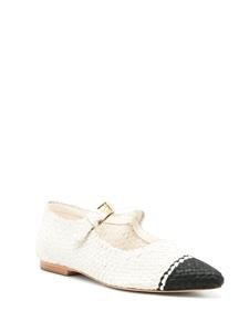Sarah Chofakian Elizabeth ballerina's met colourblocking - Wit