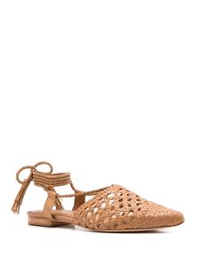 Sarah Chofakian Lovina geweven schoenen - Bruin
