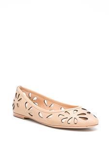 Sarah Chofakian leren ballerinas - Beige