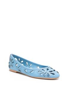 Sarah Chofakian leren ballerinas - Blauw
