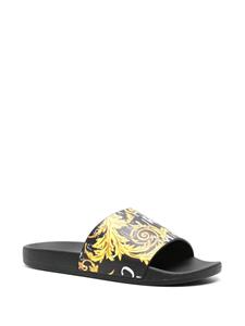 Versace Jeans Couture Chain Couture slippers - Zwart