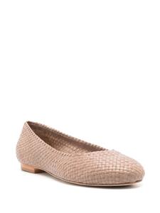 Sarah Chofakian Orly geweven ballerina's - Beige