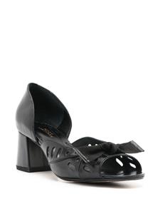 Sarah Chofakian Adrienne 45 mm leren pumps - Zwart