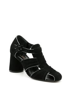 Sarah Chofakian Austin gekooide pumps - Zwart