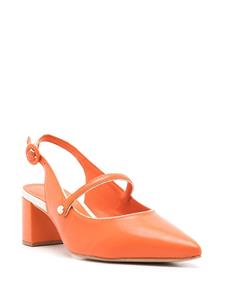 Sarah Chofakian Bertha pumps met puntige neus - Oranje