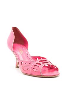 Sarah Chofakian Chanbon leren pumps - Roze