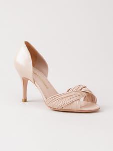 Sarah Chofakian pumps met open neus - Beige