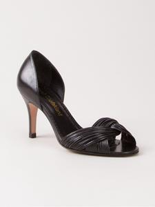 Sarah Chofakian open toe pumps - Zwart