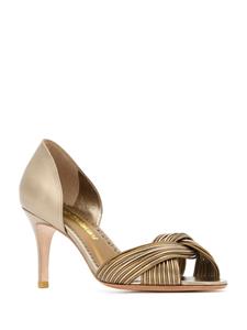 Sarah Chofakian Colagem pumps met open neus - Goud