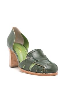 Sarah Chofakian Scarpin Colette leren pumps - Groen