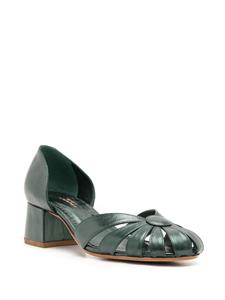 Sarah Chofakian Marjorie pumps met bandjes - Groen