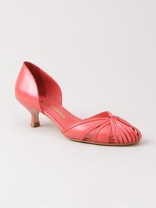 Sarah Chofakian leren pumps - Rood