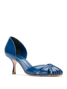 Sarah Chofakian Leren pumps - Blauw