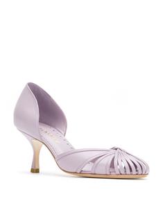 Sarah Chofakian Leren pumps - Paars