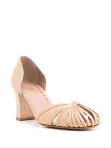 Sarah Chofakian Geweven pumps - Beige