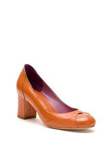 Sarah Chofakian Swan leren pumps - Oranje