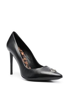 Philipp Plein Pumps met logoplakkaat - Zwart