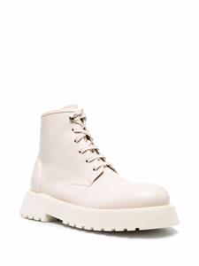 Marsèll Leren enkellaarzen - Beige