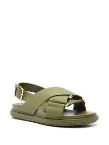 Marni Fussbet leather sandals - Groen