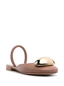 Gianvito Rossi Sphera slingback ballerina shoes - Roze