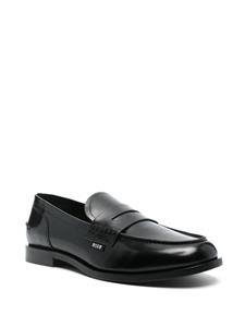 MSGM penny-slot leather loafers - Zwart