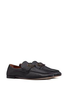 Valentino Garavani VLogo leren loafers - Zwart
