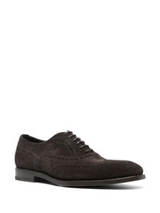 Henderson Baracco stacked-heel suede brogues - Bruin