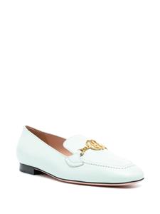Bally Daily Emblem leather loafers - Groen