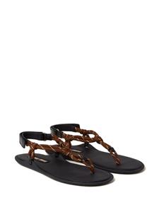 Miu Miu Leren sandalen - Bruin