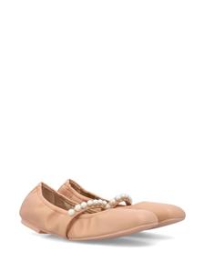 Stuart Weitzman Goldie ballerina shoes - Beige